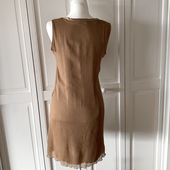 DRUHMOR,Italy, stretch crinkle silk tunic , Euro 44 - US 8, NWOT - Picture 4 of 6